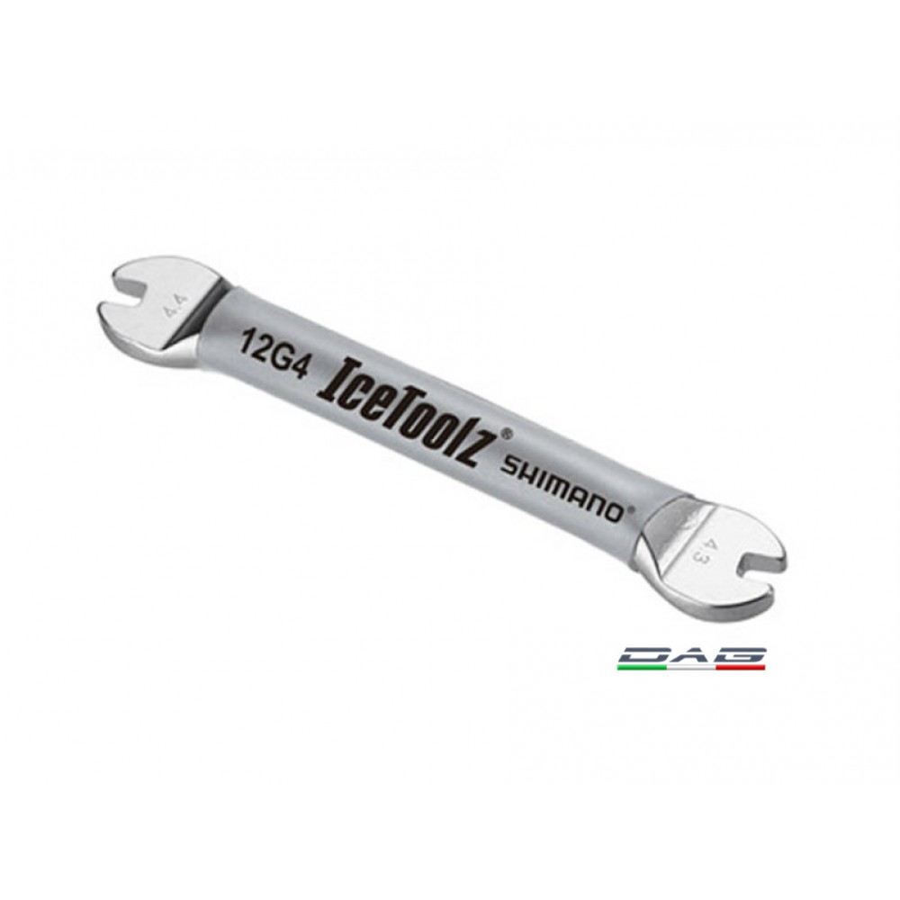 ParkTool SW-14.5 Chiave Tiraraggi Shimano – Acciaio Per Utensili Con Aperture Da 4.4mm E 3.75mm, Impugnatura Rivestita In Vinile, Per Nippli Mozzo E Cerchio